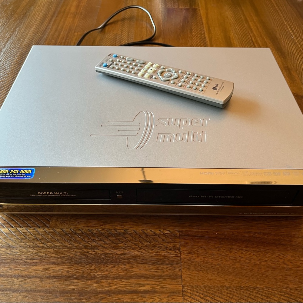 LG DVD VCR Recorder HDMI VHS RC199H